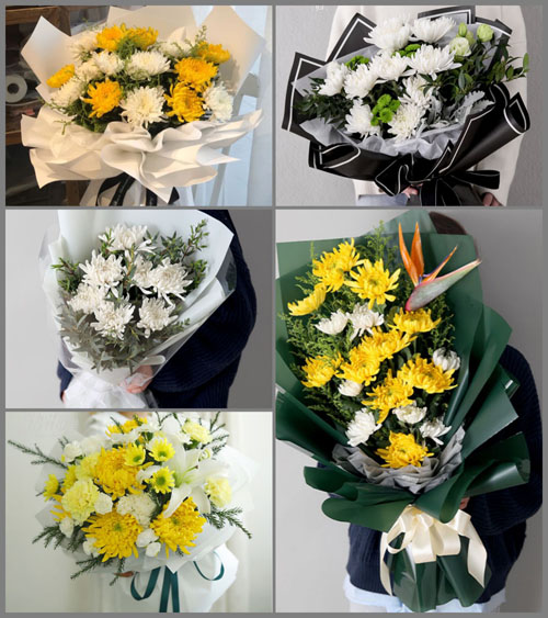 河北沧州孟村回族自治县白事花束代送
